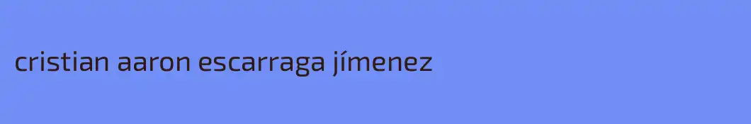 cristian aaron escarraga jímenez